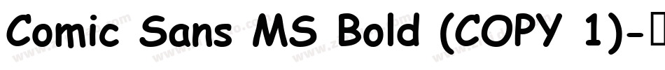 Comic Sans MS Bold (COPY 1)字体转换